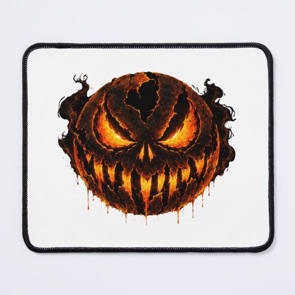 Item preview, Lava Cracked Halloween Pumpkin Face designed and sold by Marcu Ioachim.