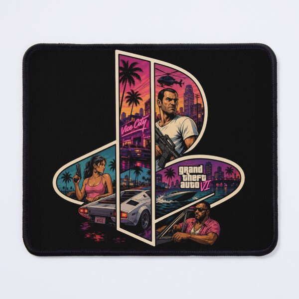 Item preview, Grand Theft Auto 6 (GTA 6) Vice City Playstation Logo designed and sold by DunamisDezign.