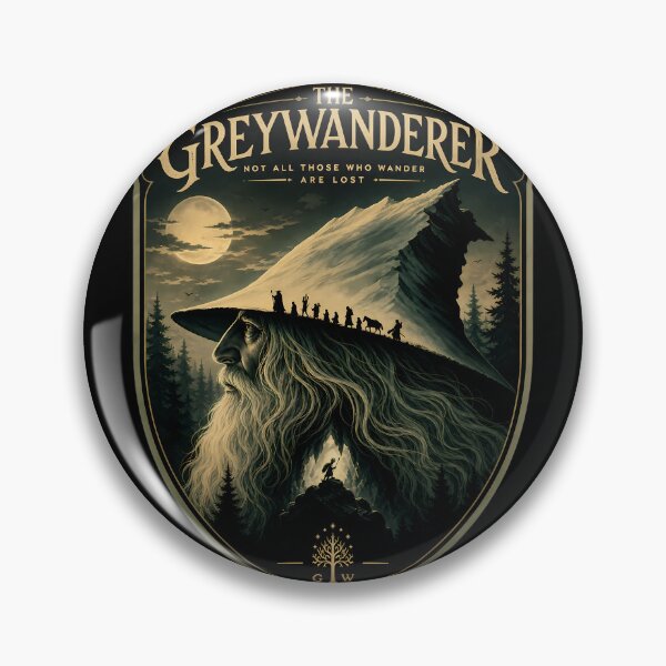 Item preview, The Greywanderer - Fantasy Wizard Epic Quest Vintage  designed and sold by FrontierCosmic.