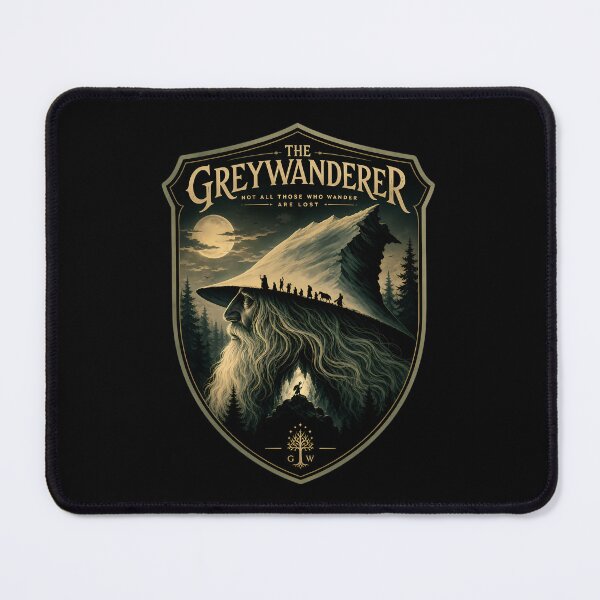 Item preview, The Greywanderer - Fantasy Wizard Epic Quest Vintage designed and sold by FrontierCosmic.