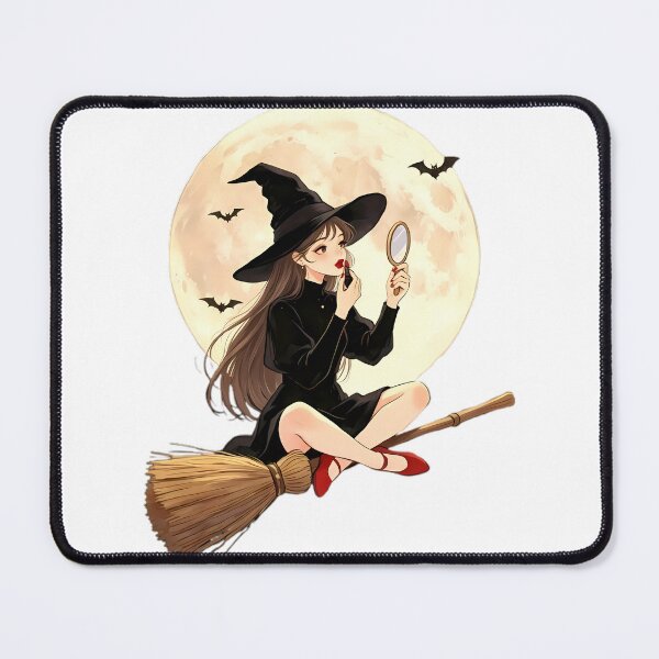 Item preview, Beautiful Witch on Broomstick  designed and sold by Bondingbonding.