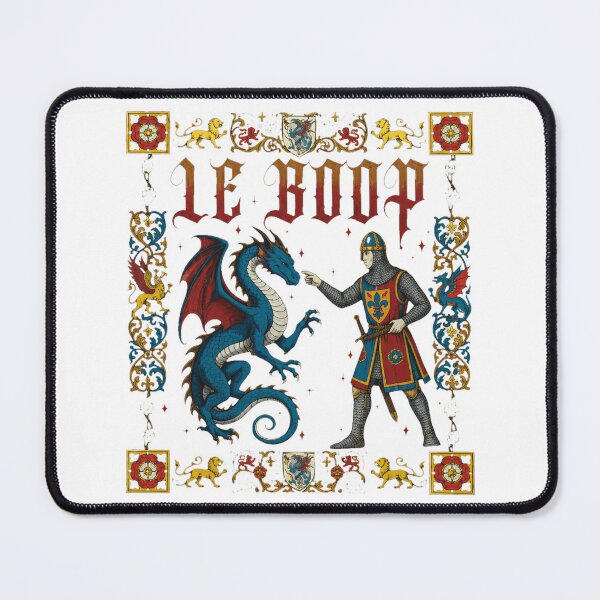 Item preview, Le Boop Knight Dragon Medieval Humor designed and sold by LochlanKind.