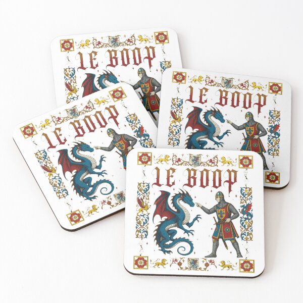 Item preview, Le Boop Knight Dragon Medieval Humor  designed and sold by LochlanKind.