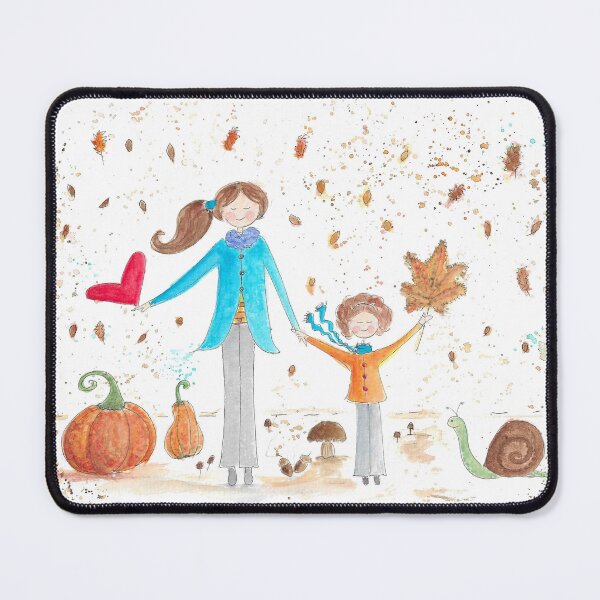 Item preview, November Autumn Days - Family Watercolor Art designed and sold by AleSighinolfi.