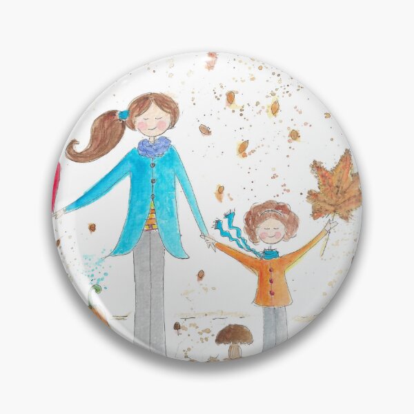 Item preview, November Autumn Days - Family Watercolor Art designed and sold by AleSighinolfi.