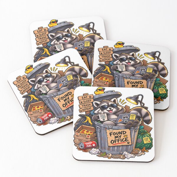 Item preview, Trash Panda Vibes – Funny Raccoon Sticker designed and sold by Genzfirevibes.