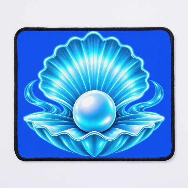 Item preview, Glowing Blue Seashell With Pearl designed and sold by MagicCrystal.
