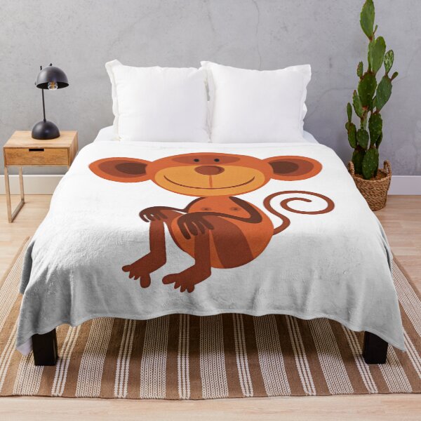 Item preview, Cheerful Orange Primate Illustration with Playful Tail designed and sold by cantypalikanja.