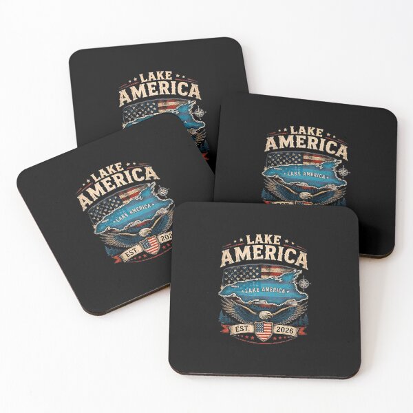 Item preview, Lake America Bald Eagle Patriotic Vintage Design designed and sold by ChaosColorCo.