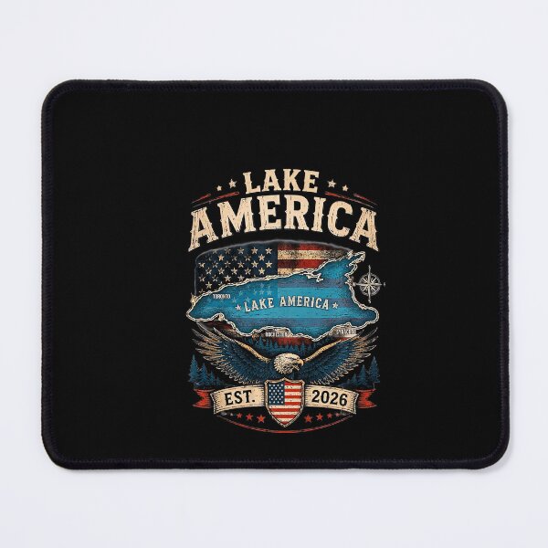 Item preview, Lake America Bald Eagle Patriotic Vintage Design designed and sold by ChaosColorCo.