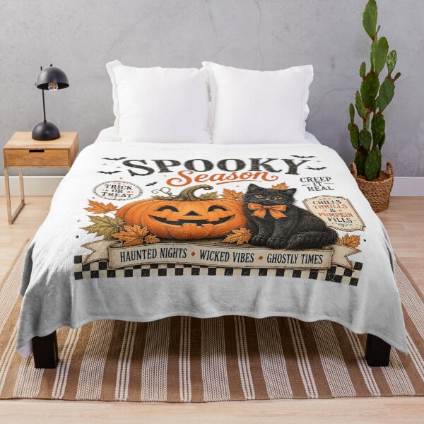Item preview, Spooky Season Black Cat Jack O Lantern Halloween designed and sold by VioletNance.