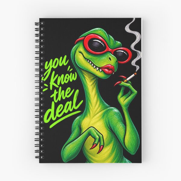 Item preview, You Know the Deal Funny Smoking Dinosaur T-shirt designed and sold by TOLDWAYTSHIRT.