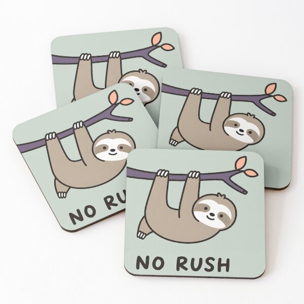 Item preview, No Rush Cute Sloth designed and sold by ianm1028.