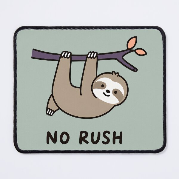 Item preview, No Rush Cute Sloth designed and sold by ianm1028.