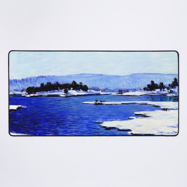 Item preview, The Banks of the Fjord at Christiania designed and sold by artdesignsnow.