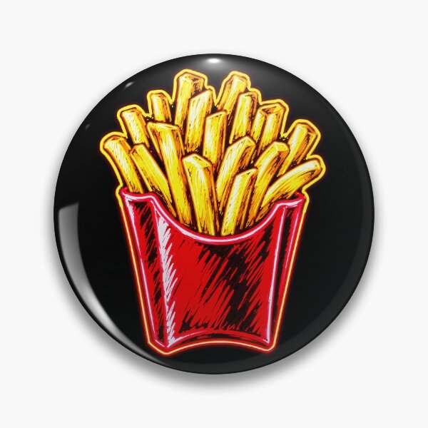 Item preview, Neon French Fries Pop Art - Retro Fast Food Graphic designed and sold by Holzon.