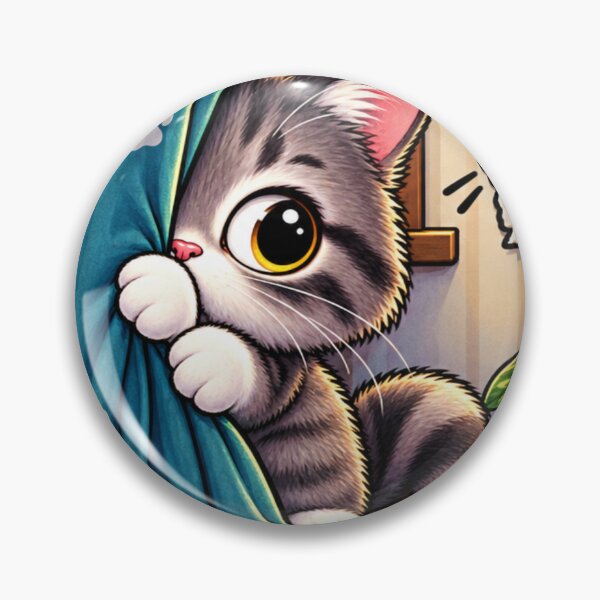 Item preview, I Saw Nothing – Funny Sneaky Cat Sticker designed and sold by Genzfirevibes.