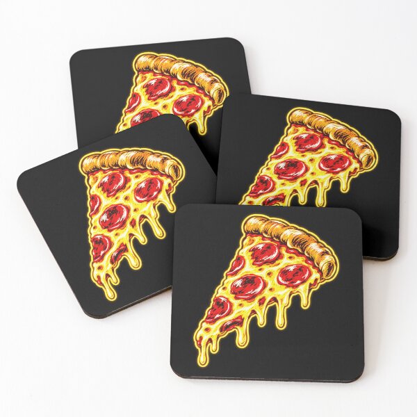 Item preview, Neon Pizza Slice Pop Art - Retro Fast Food Graphic designed and sold by Holzon.