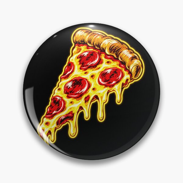 Item preview, Neon Pizza Slice Pop Art - Retro Fast Food Graphic designed and sold by Holzon.