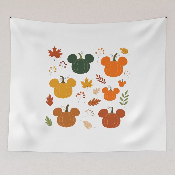 Item preview, Autumn Pumpkin Mouse Ears Fall Leaves  designed and sold by LochlanKind.