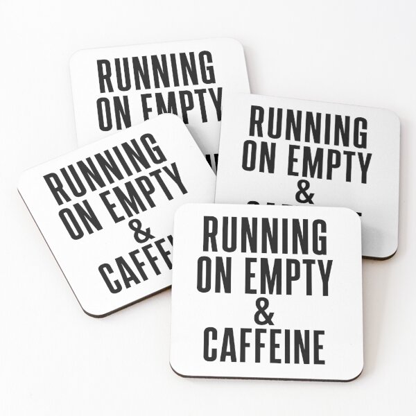 Item preview, RUNNING ON EMPTY & CAFFEINE Mug designed and sold by GiftLore Studio.