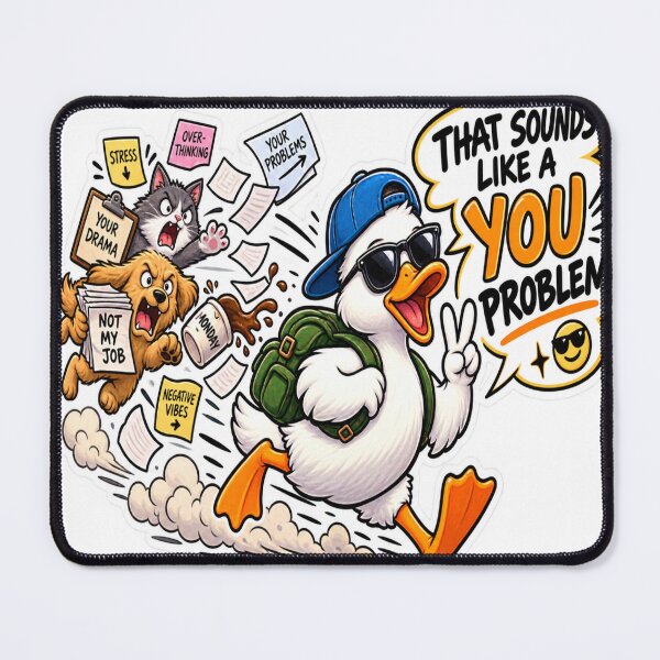 Item preview, That Sounds Like a You Problem – Funny Duck Sticker designed and sold by Genzfirevibes.
