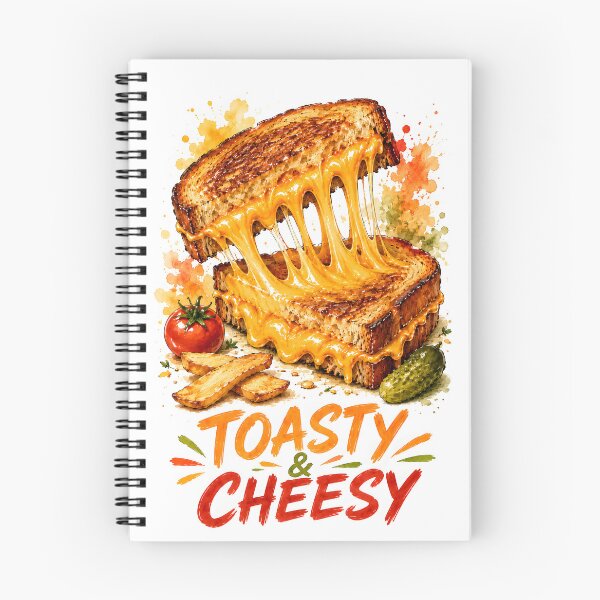 Item preview, Toasty and Cheesy - Grilled Cheese Sandwich Illustration designed and sold by Shadow Sprite Art.