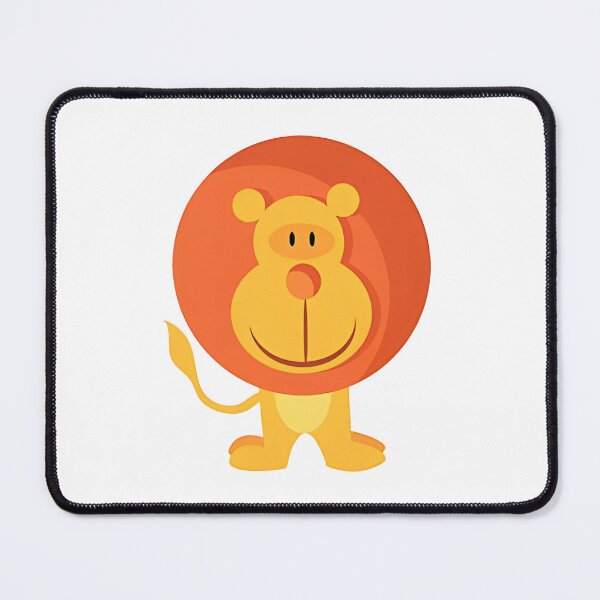 Item preview, Cartoon Lion Illustration with Large Orange Mane designed and sold by cantypalikanja.