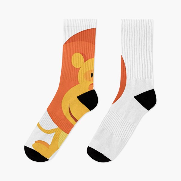 Item preview, Cartoon Lion Illustration with Large Orange Mane designed and sold by cantypalikanja.