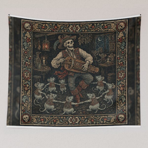 Item preview, Danse Macabre: The Skeleton and Dancing Mice designed and sold by Odinsshop.