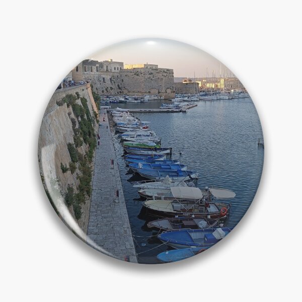 Item preview, Traditional Blue Fishing Boats in Gallipoli Old Town Port designed and sold by EpicVistas.