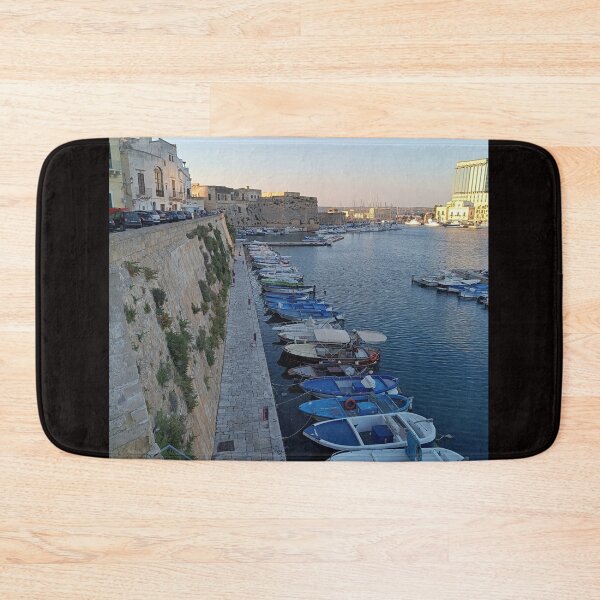 Item preview, Traditional Blue Fishing Boats in Gallipoli Old Town Port designed and sold by EpicVistas.