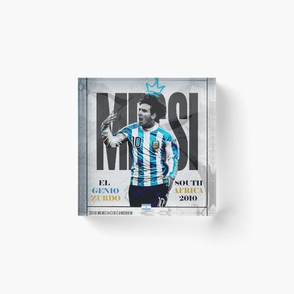 Item preview, The New Argentina Number 10 Sky Blue Retro Football Poster 2010 designed and sold by Af-RT10.