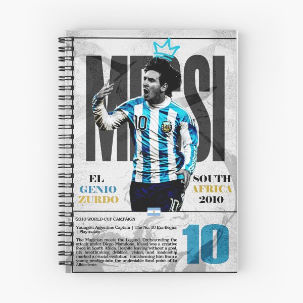 Item preview, The New Argentina Number 10 Sky Blue Retro Football Poster 2010 designed and sold by Af-RT10.