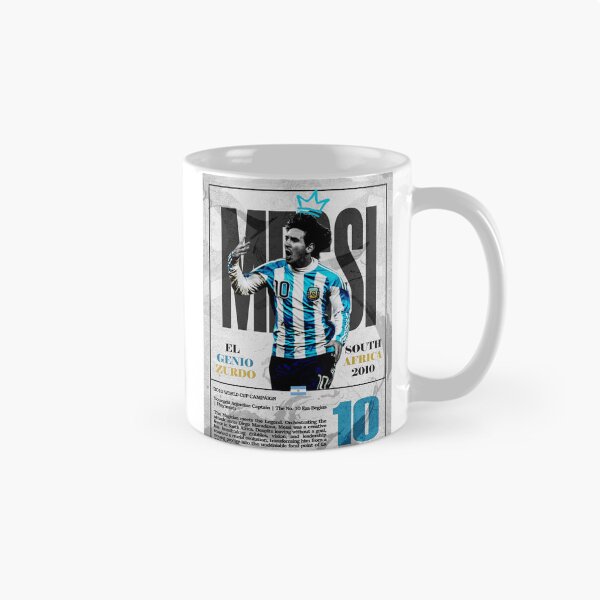 Item preview, The New Argentina Number 10 Sky Blue Retro Football Poster 2010 designed and sold by Af-RT10.