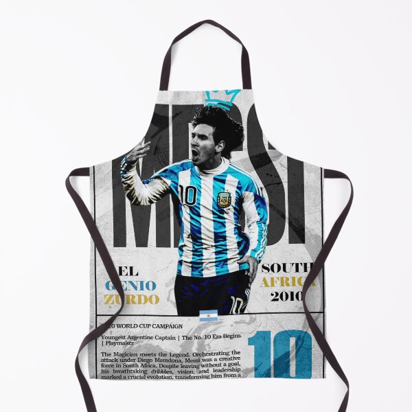 Item preview, The New Argentina Number 10 Sky Blue Retro Football Poster 2010 designed and sold by Af-RT10.
