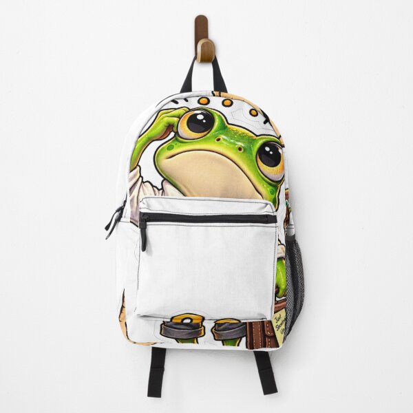 Item preview, I Have No Idea – Funny Confused Frog Sticker designed and sold by Genzfirevibes.