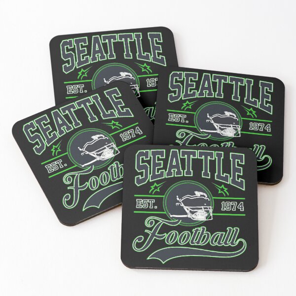 Item preview, Seattle Sports Retro Football Helmet Tee designed and sold by selinamend21.