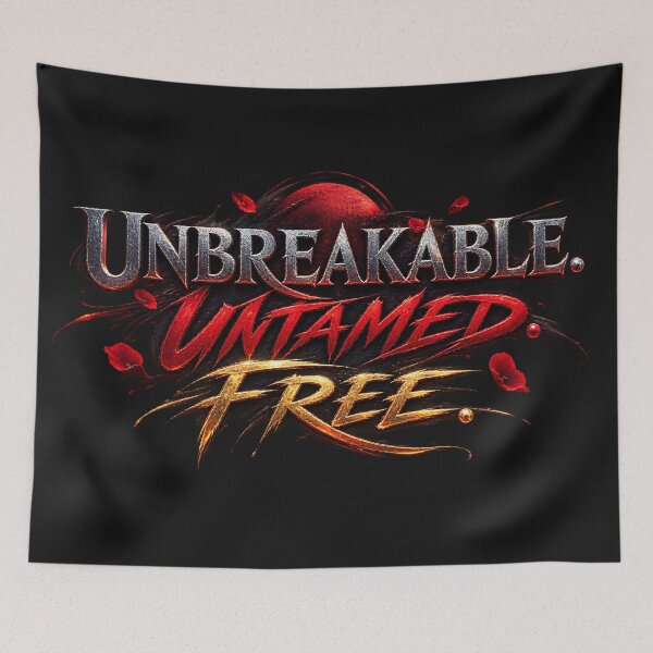 Item preview, UNBREAKABLE. UNTAMED. FREE. designed and sold by MaxDreamsArt.