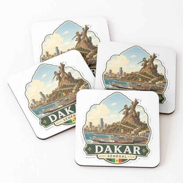 Item preview, Dakar Senegal – African Renaissance Monument & Coastal Travel Art designed and sold by ChicClicker.