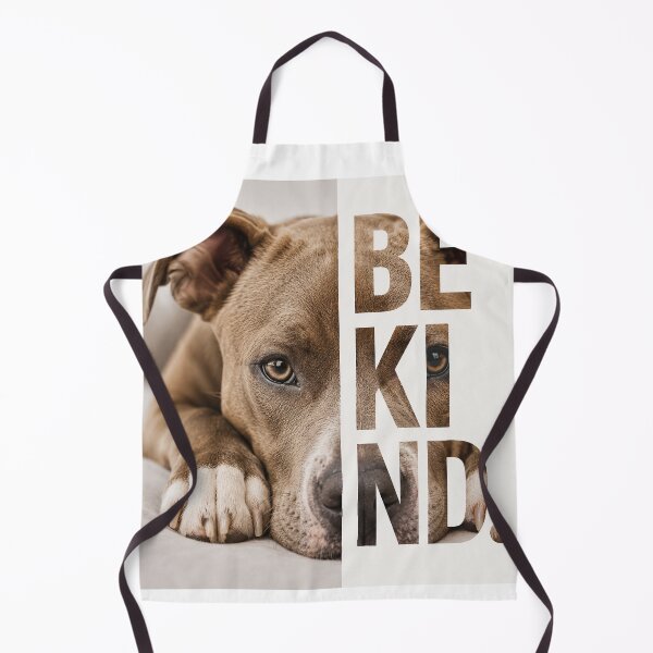 Item preview, Be Kind Pitbull Dog Typography Art designed and sold by ArtNova17.
