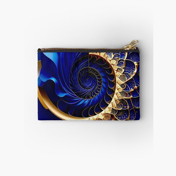 Item preview, Intricate Duality of Royal Navy Velvet and Gold Filigree designed and sold by Vicky Brago-Mitchell®.