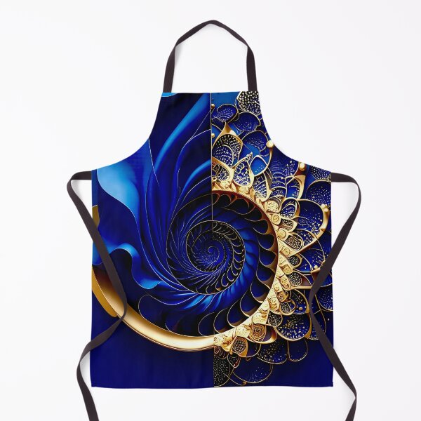 Item preview, Intricate Duality of Royal Navy Velvet and Gold Filigree designed and sold by Vicky Brago-Mitchell®.