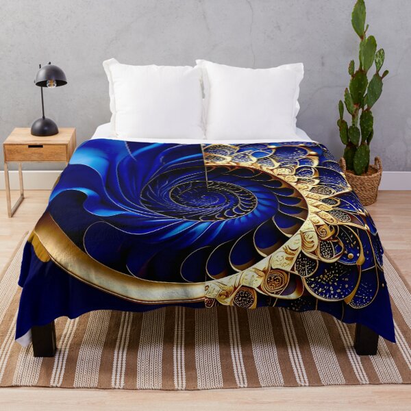 Item preview, Intricate Duality of Royal Navy Velvet and Gold Filigree designed and sold by Vicky Brago-Mitchell®.