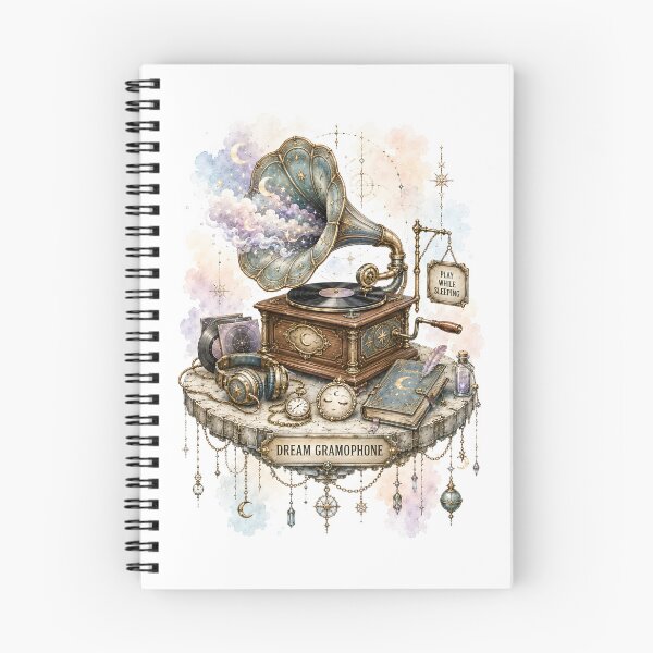 Item preview, Dreampunk Gramophone - Play While Sleeping designed and sold by Shadow Sprite Art.