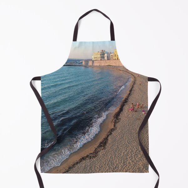 Item preview, Spiaggia della Purità Beach and Historic City Walls at Sunset designed and sold by EpicVistas.