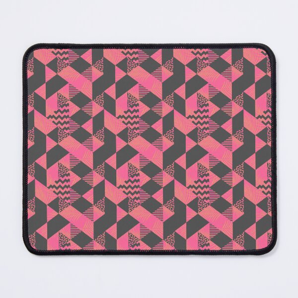 Item preview, Neon Pink Geometric Triangle Pattern designed and sold by Zaya_art.