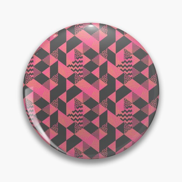 Item preview, Neon Pink Geometric Triangle Pattern designed and sold by Zaya_art.