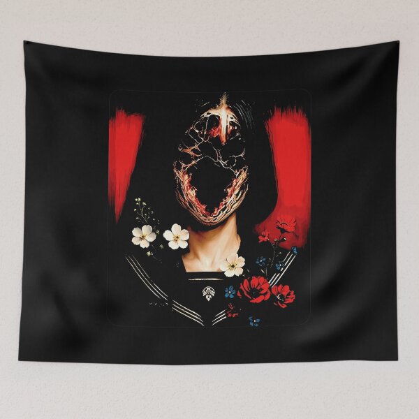 Item preview, Eerie Floral Monster Face  designed and sold by selinamend21.