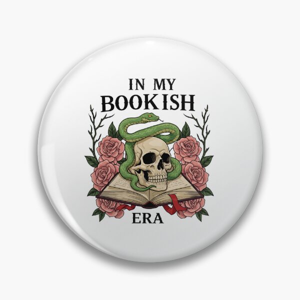 Item preview, In My Bookish Era – Gothic Skull Snake Roses Book Lover Design designed and sold by Comiccraze Tees.